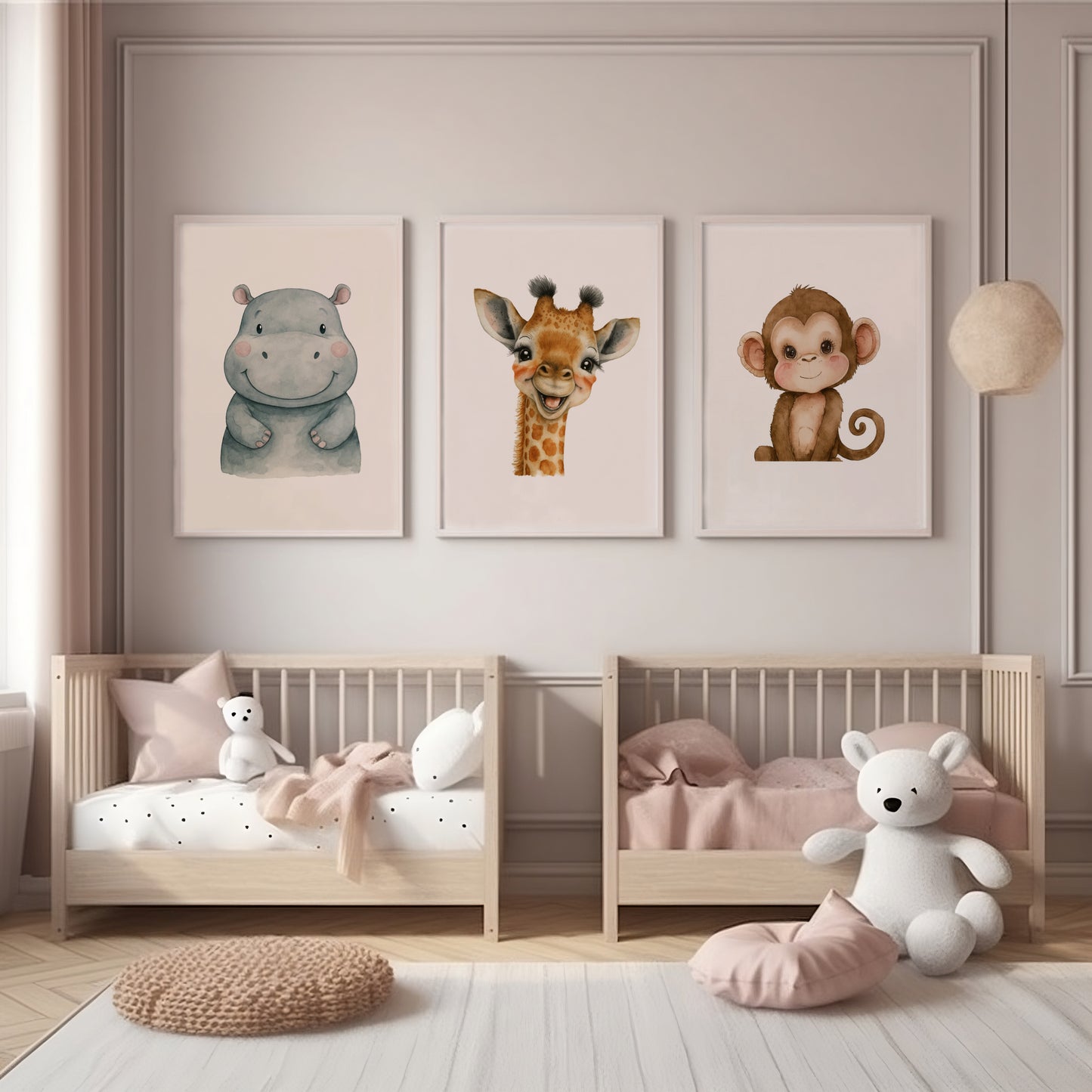 Safari Nursery Wall Prints